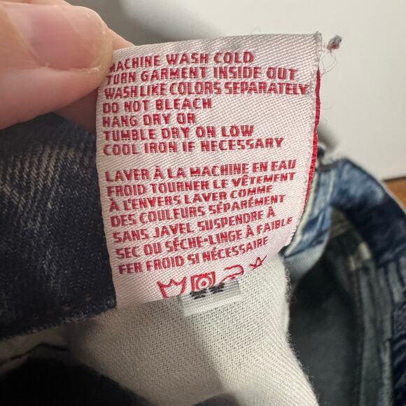 Revice Denim Jeans Women 30 Blue Straight Button Fly Minimal Modest 100% Cotton - Picture 11 of 11